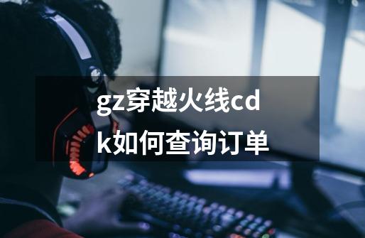 gz穿越火线cdk如何查询订单-第1张-游戏相关-话依网