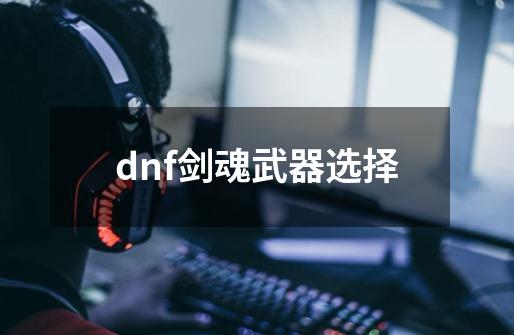 dnf剑魂武器选择-第1张-游戏相关-话依网