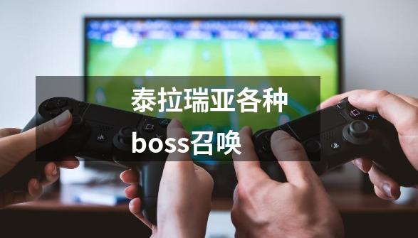 泰拉瑞亚各种boss召唤-第1张-游戏相关-话依网