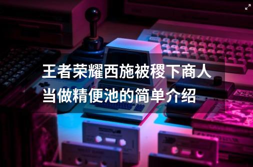 王者荣耀西施被稷下商人当做精便池的简单介绍-第1张-游戏相关-话依网