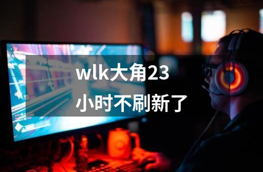 wlk大角23小时不刷新了-第1张-游戏相关-话依网