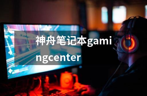 神舟笔记本gamingcenter-第1张-游戏相关-话依网