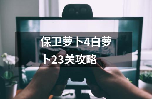 保卫萝卜4白萝卜23关攻略-第1张-游戏相关-话依网