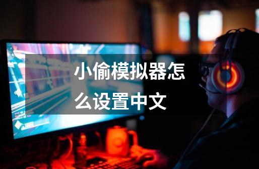 小偷模拟器怎么设置中文-第1张-游戏相关-话依网
