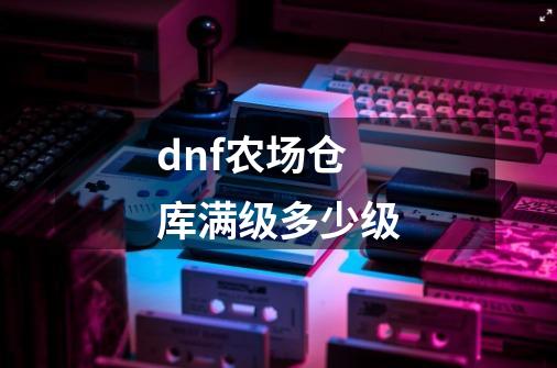 dnf农场仓库满级多少级-第1张-游戏相关-话依网