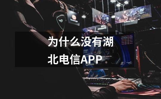 为什么没有湖北电信APP-第1张-游戏相关-话依网