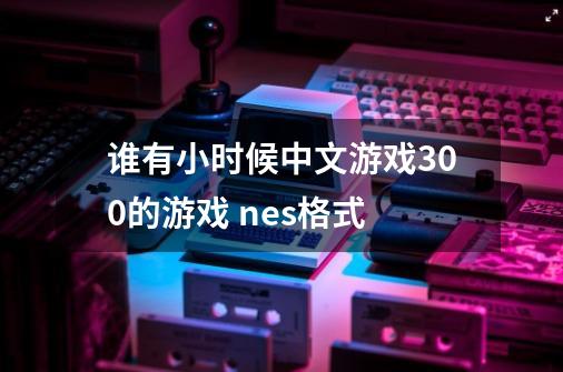 谁有小时候中文游戏300的游戏 nes格式-第1张-游戏相关-话依网