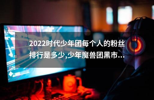 2022时代少年团每个人的粉丝排行是多少,少年魔兽团黑市排名-第1张-游戏相关-话依网