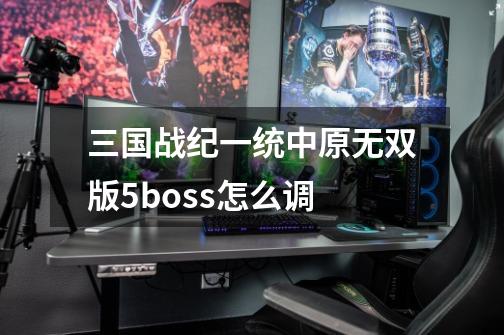 三国战纪一统中原无双版5boss怎么调-第1张-游戏相关-话依网