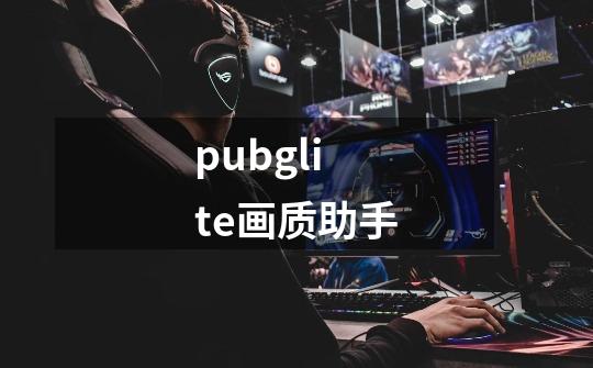 pubglite画质助手-第1张-游戏相关-话依网