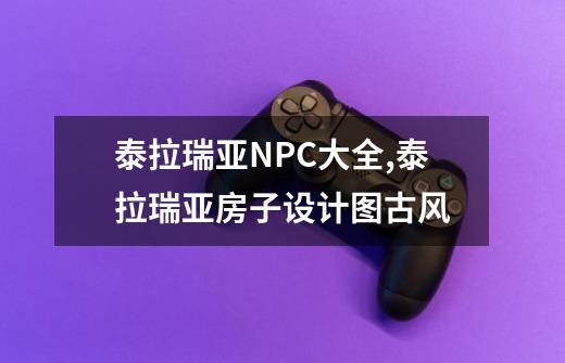 泰拉瑞亚NPC大全,泰拉瑞亚房子设计图古风-第1张-游戏相关-话依网