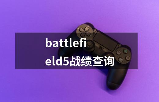 battlefield5战绩查询-第1张-游戏相关-话依网