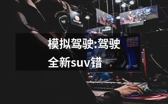 模拟驾驶:驾驶全新suv错-第1张-游戏相关-话依网