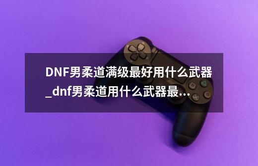 DNF男柔道满级最好用什么武器_dnf男柔道用什么武器最好-第1张-游戏相关-话依网