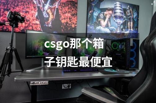 csgo那个箱子钥匙最便宜-第1张-游戏相关-话依网