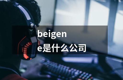 beigene是什么公司-第1张-游戏相关-话依网