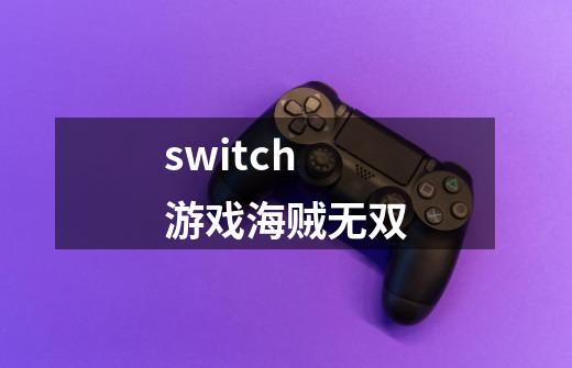 switch游戏海贼无双-第1张-游戏相关-话依网