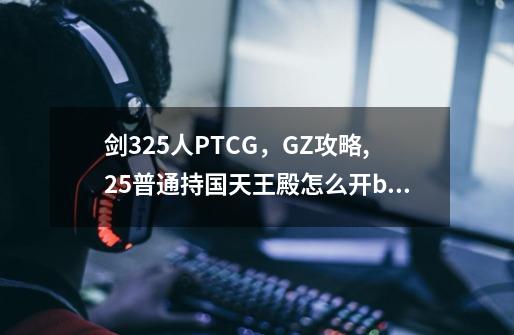 剑325人PTCG，GZ攻略,25普通持国天王殿怎么开boss-第1张-游戏相关-话依网